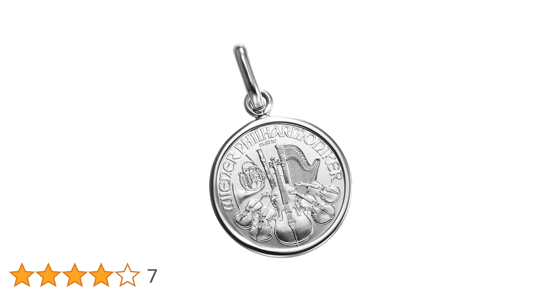 PTコインペンダント 純プラチナウィーンハーモニー 純プラチナ ウィーンハーモニー 1/25oz ペンダントトップ コイン